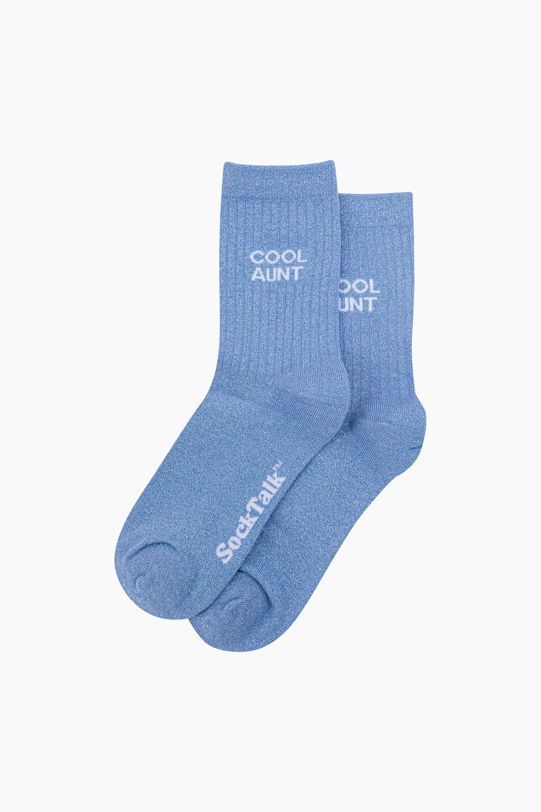 Cool-Aunt-Combed-Cotton-Glitter-Socks-in-Light-Blue-Laid-Flat