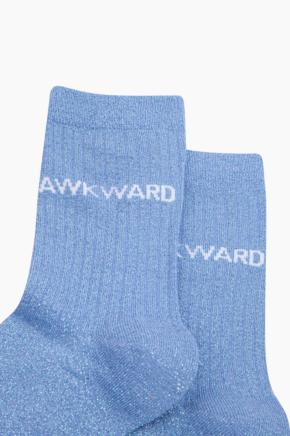 Awkward-Combed-Cotton-Glitter-Socks-in-Light-Blue-Close-Up