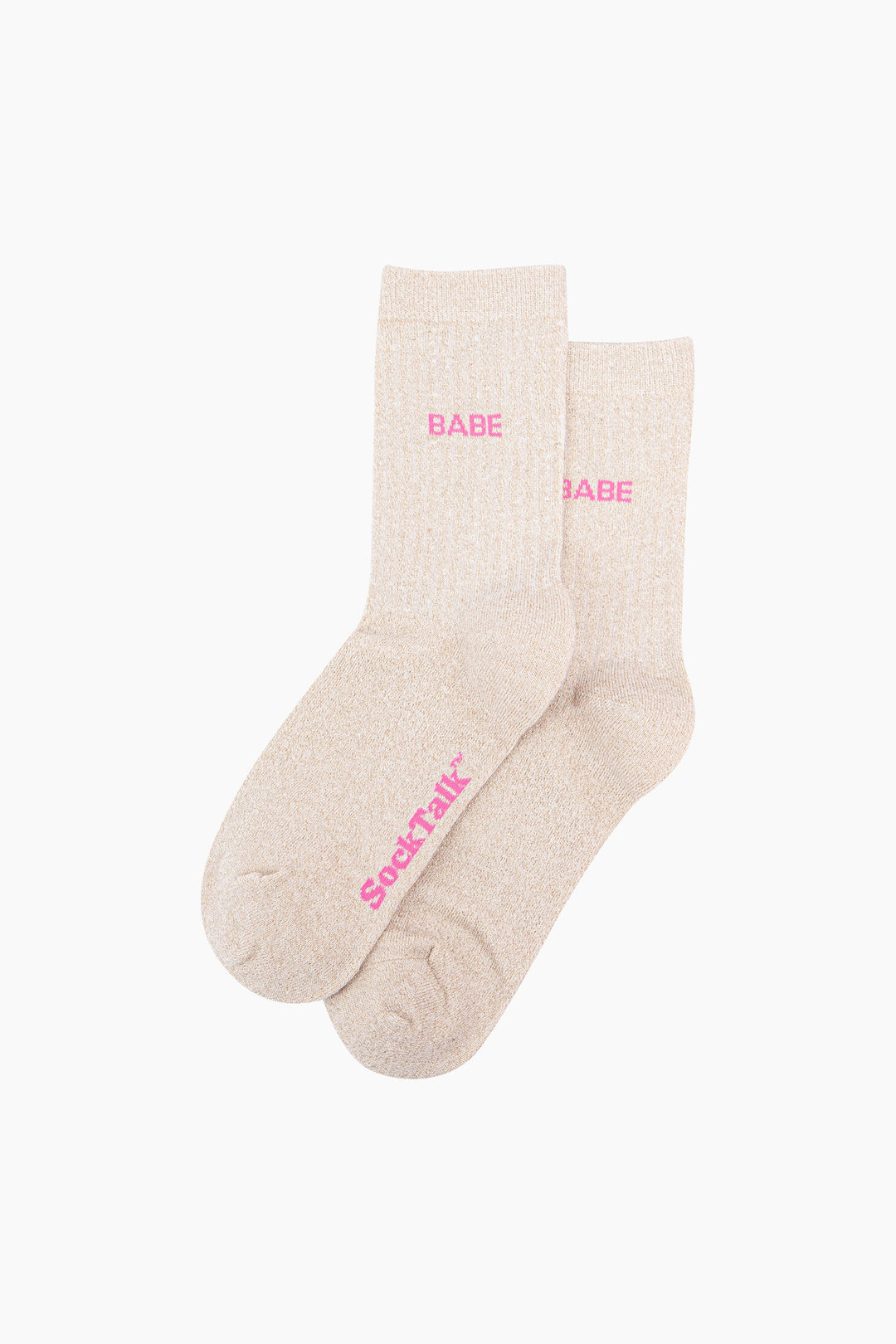 Babe-Combed-Cotton-Glitter-Socks-in-Cream-Laid-Flat