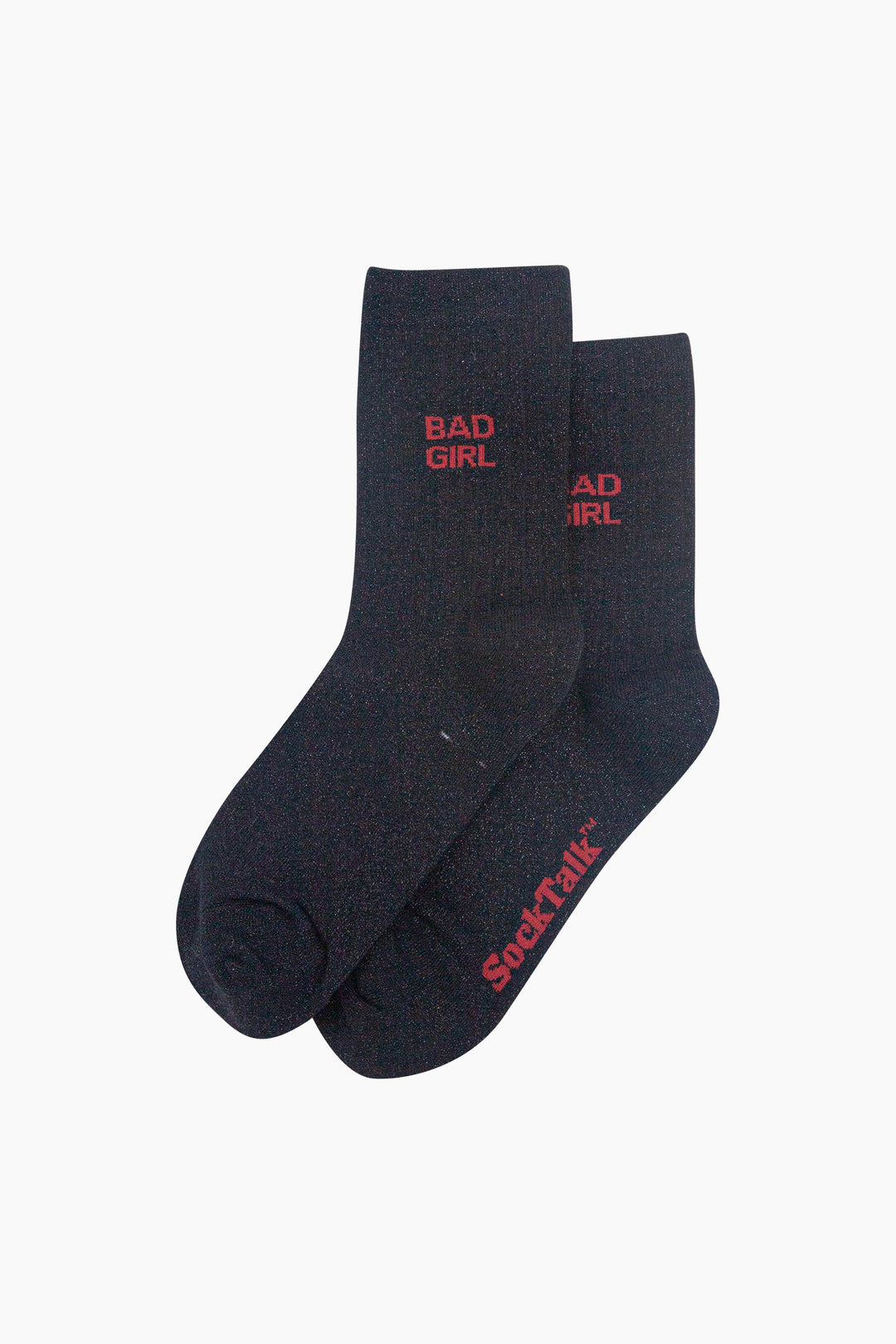 Bad-Girl-Combed-Cotton-Glitter-Socks-in-Black-Laid-Flat