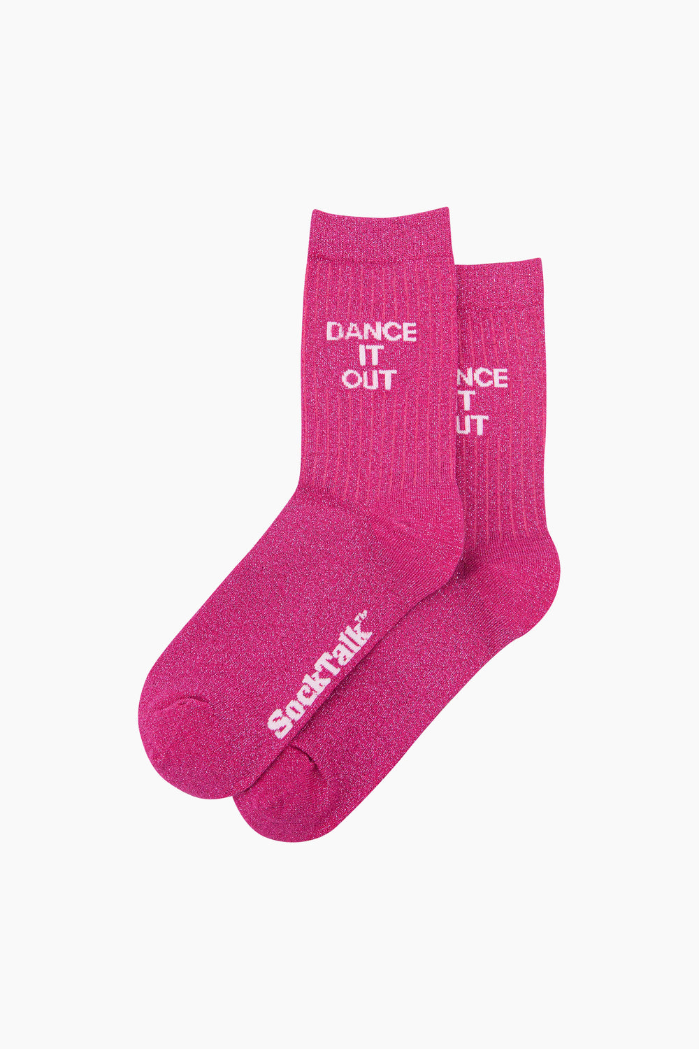 Dance-it-Out-Combed-Cotton-Glitter-Socks-in-Hot-Pink-Laid-Flat
