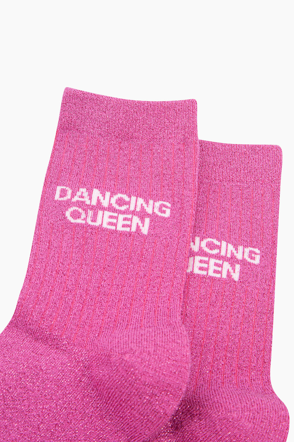 Dancing-Queen-Combed-Cotton-Glitter-Socks-in-Hot-Pink-Close-Up