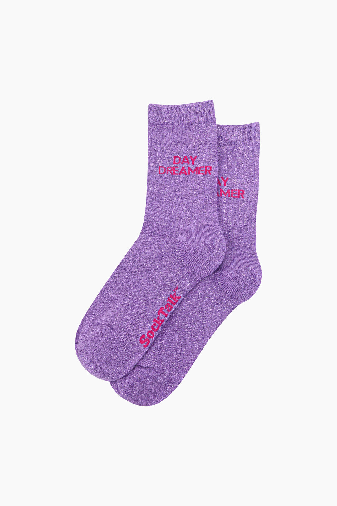 Day Dreamer Combed Cotton Glitter Socks in Lilac