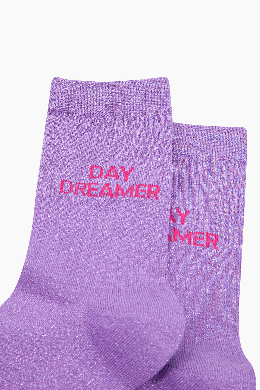 Day Dreamer Combed Cotton Glitter Socks in Lilac