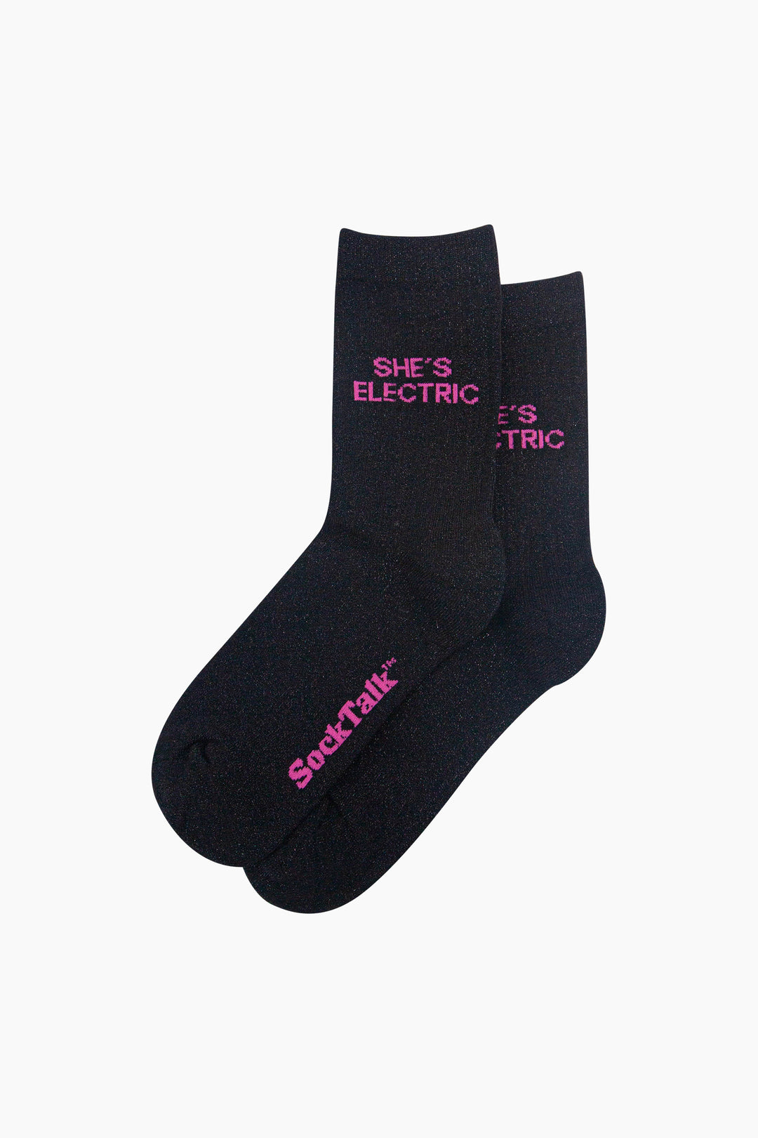 She's-Electric-Combed-Cotton-Glitter-Socks-in-Black-Laid-Flat