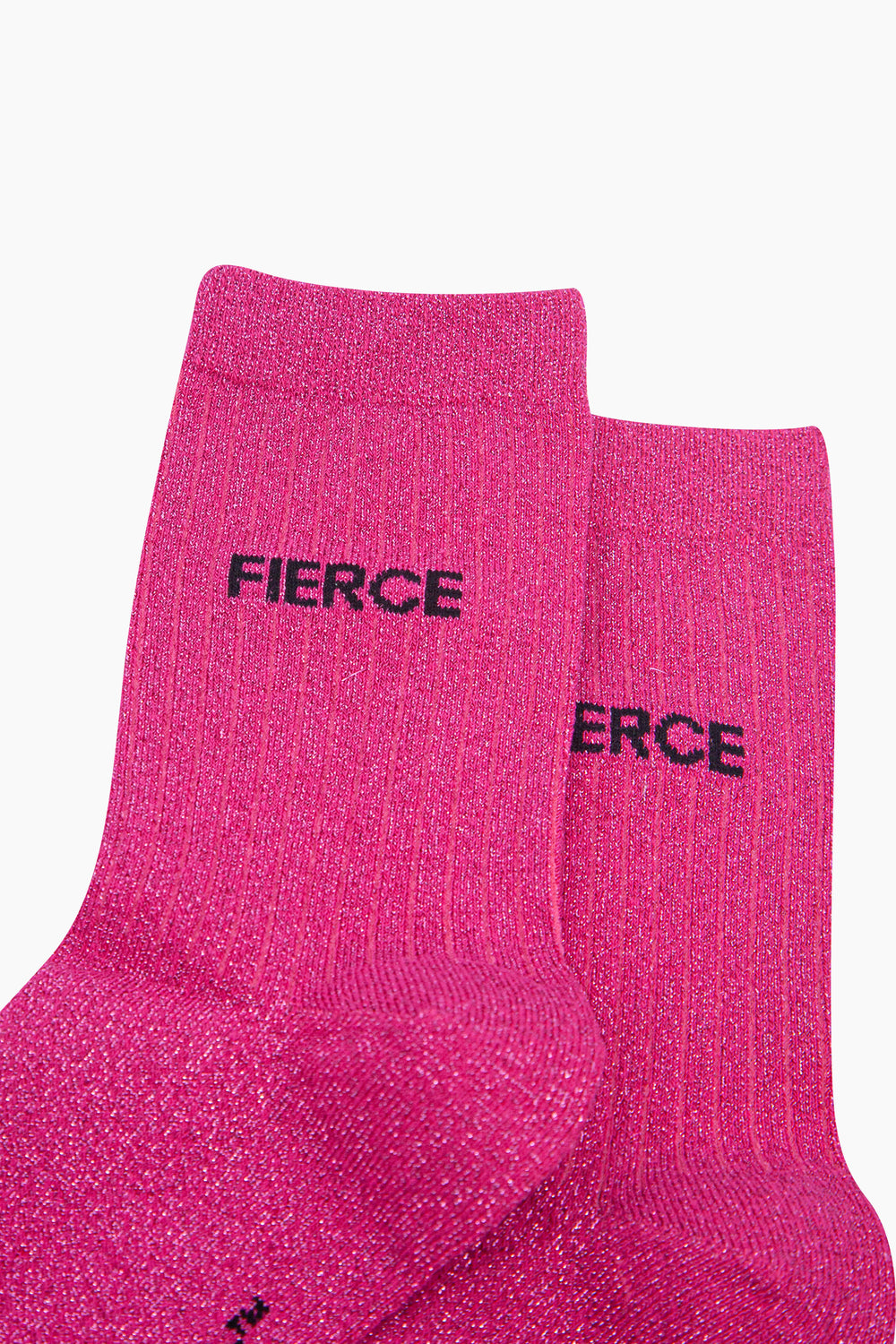 Fierce-Combed-Cotton-Glitter-Socks-in-Hot-Pink-Close-Up