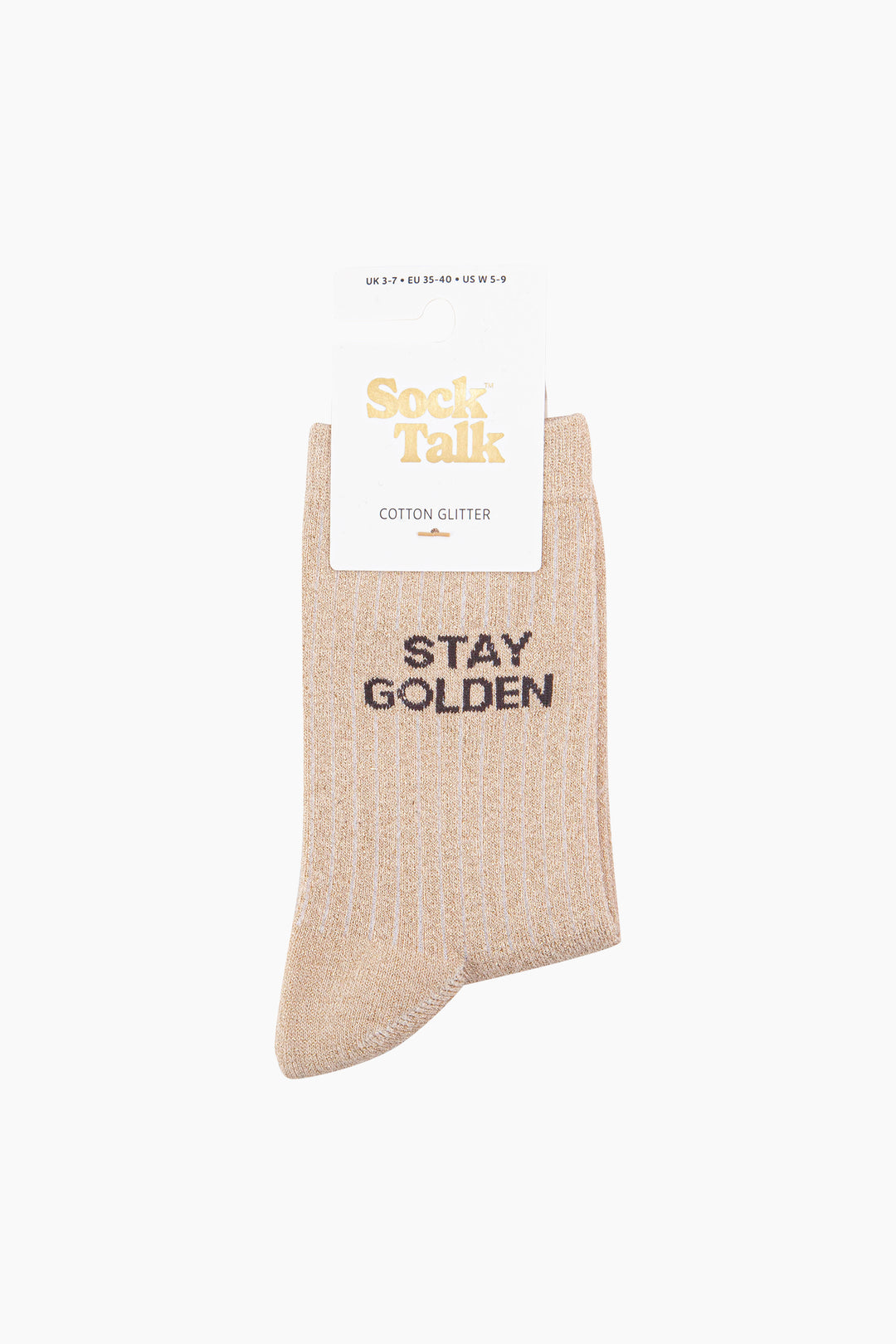 Stay-Golden-Combed-Cotton-Glitter-Socks-in-Beige-In-Packaging