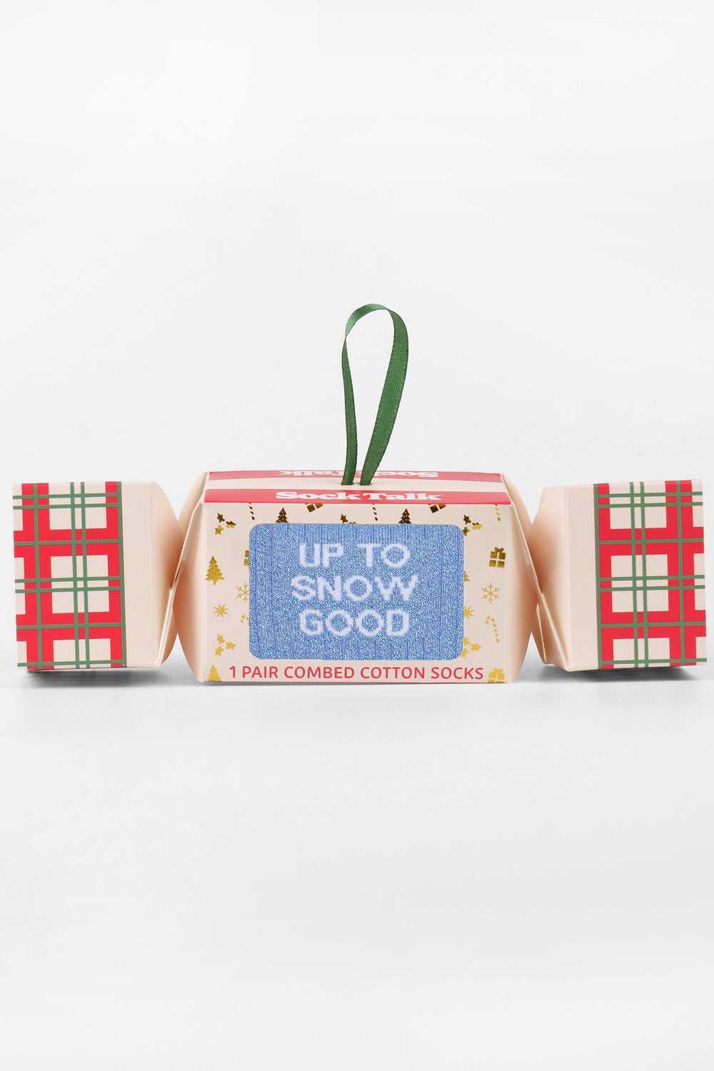 Up-To-Snow-Good-Combed-Cotton-Glitter-Crew-Socks-Christmas-Cracker-Gift-Box-in-Blue
