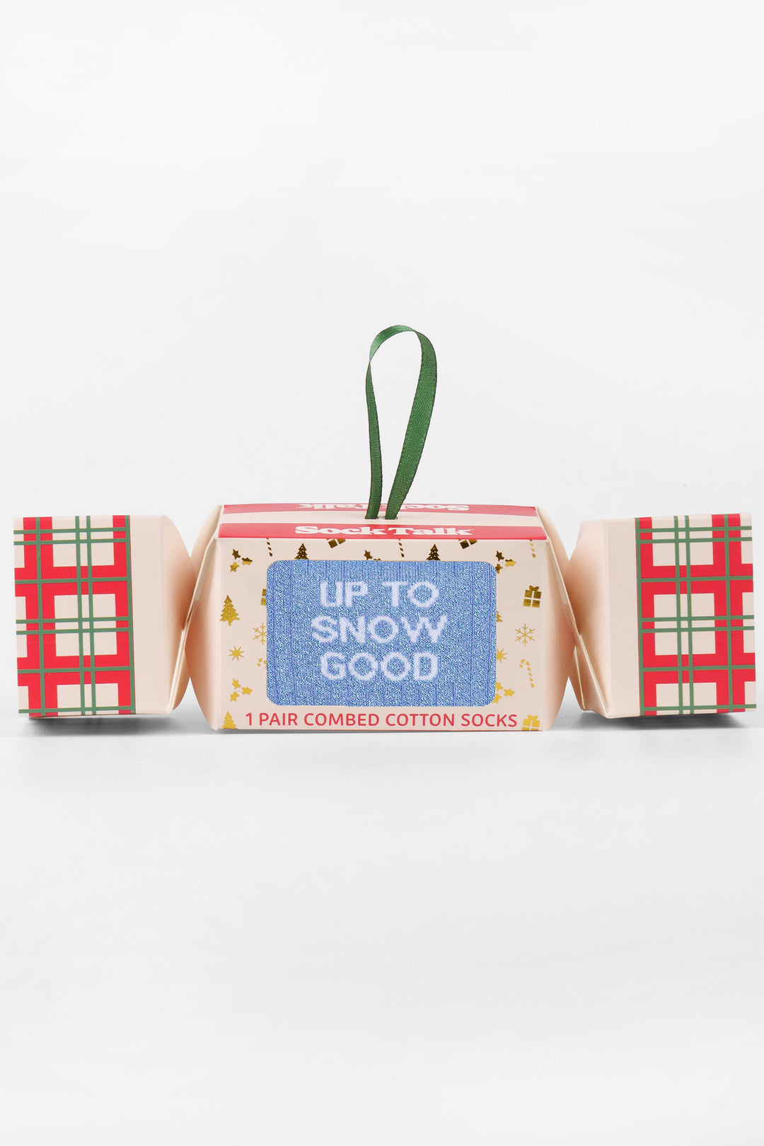 Up-To-Snow-Good-Combed-Cotton-Glitter-Crew-Socks-Christmas-Cracker-Gift-Box-in-Blue