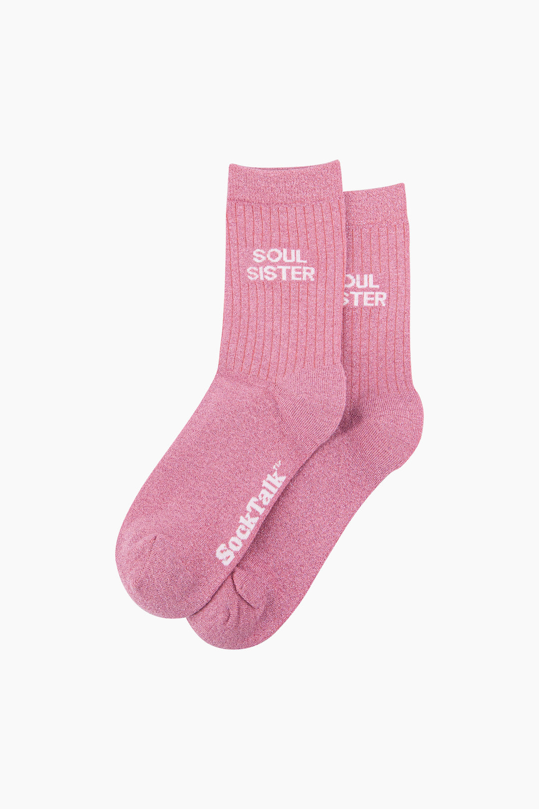 Soul-Sister-Combed-Cotton-Glitter-Socks-in-Light-Pink-Laid-Flat