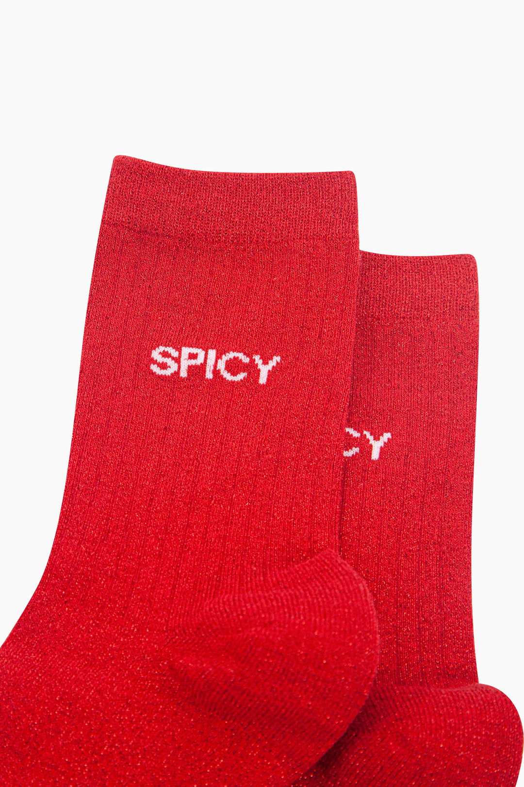 Spicy-Combed-Cotton-Glitter-Socks-in-Red-Close-Up