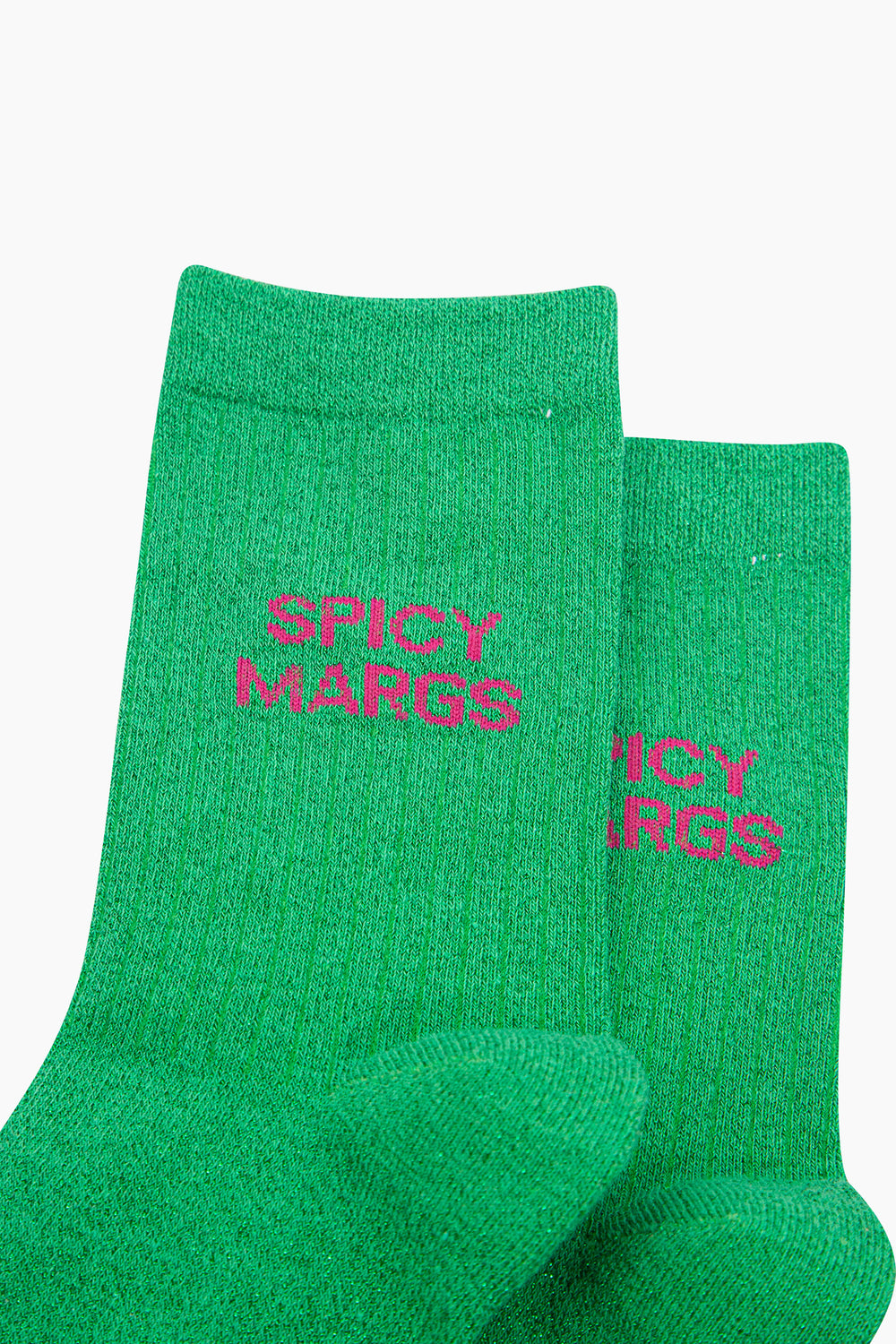 Spicy-Margs-Combed-Cotton-Glitter-Socks-in-Green-Close-Up
