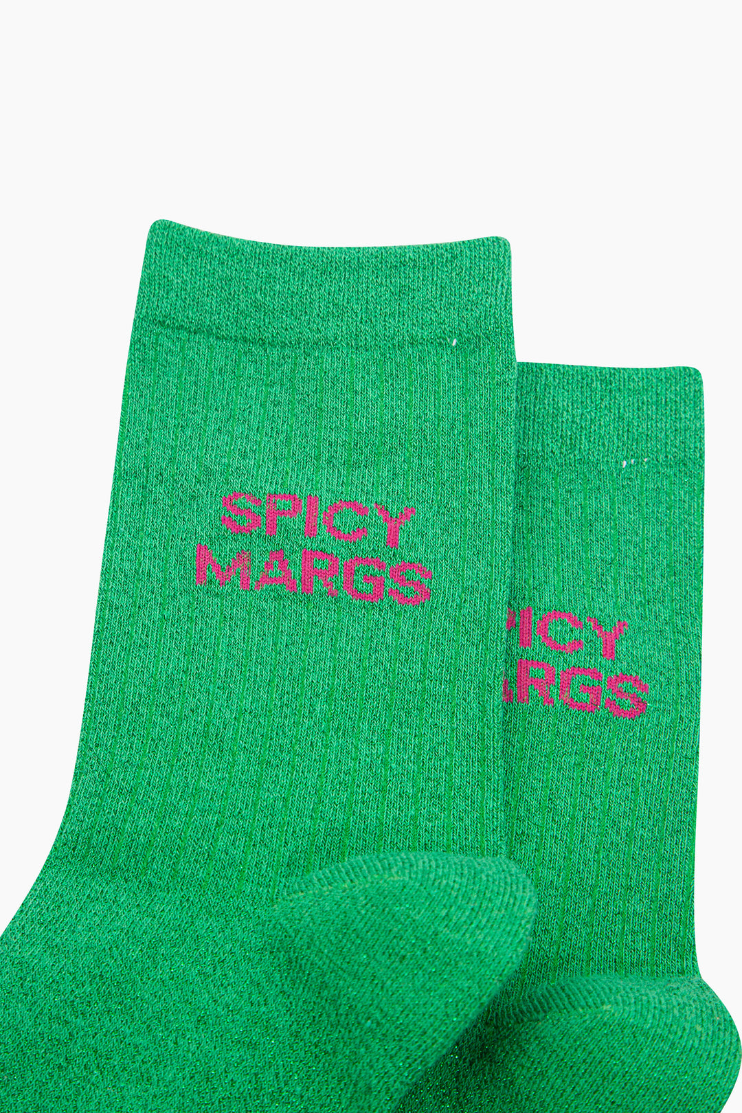 Spicy-Margs-Combed-Cotton-Glitter-Socks-in-Green-Close-Up