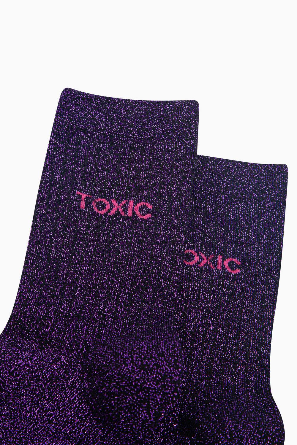 Toxic-Combed-Cotton-Glitter-Socks-in-Black-Purple-Close-Up
