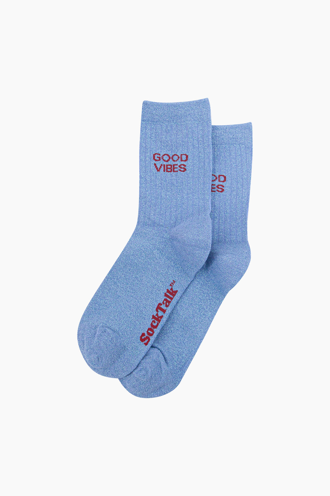 Good-Vibes-Combed-Cotton-Glitter-Socks-in-Light-Blue-Laid-Flat