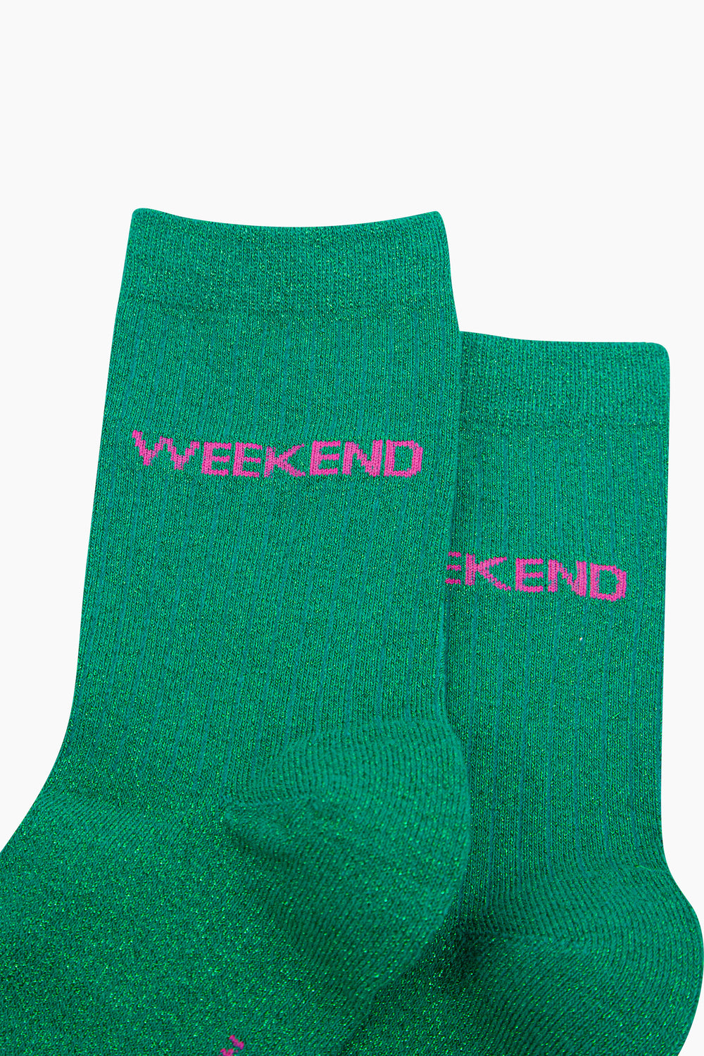 Weekend-Combed-Cotton-Glitter-Socks-in-Green-Close-Up