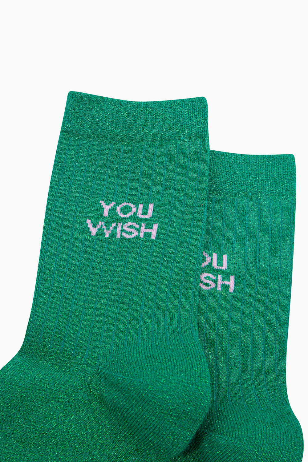You-Wish-Combed-Cotton-Glitter-Socks-in-Green-Close-Up