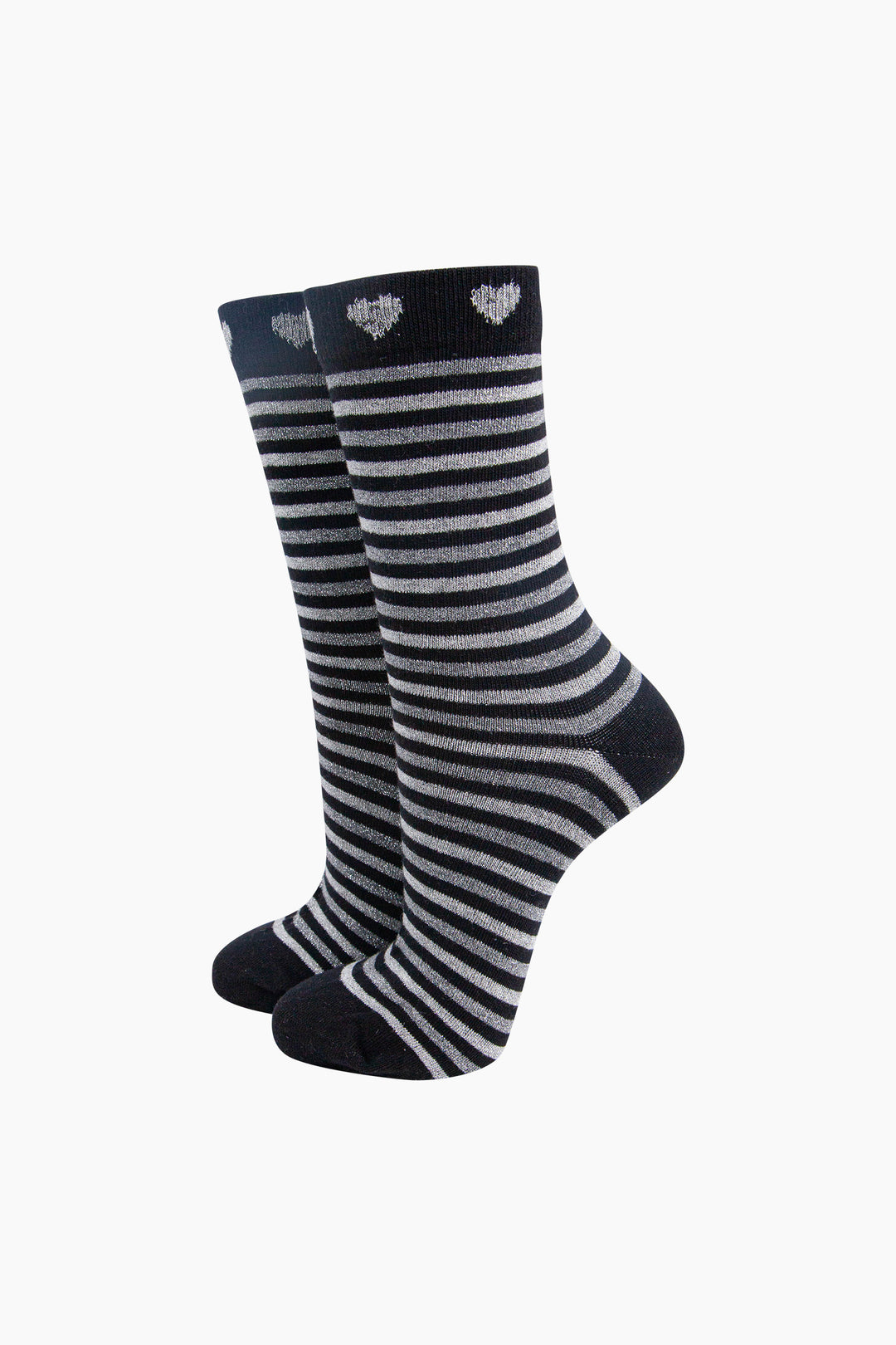 Stripes-Hearts-Combed-Cotton-Glitter-Socks-in-Black-Grey-Marl-Mannequin