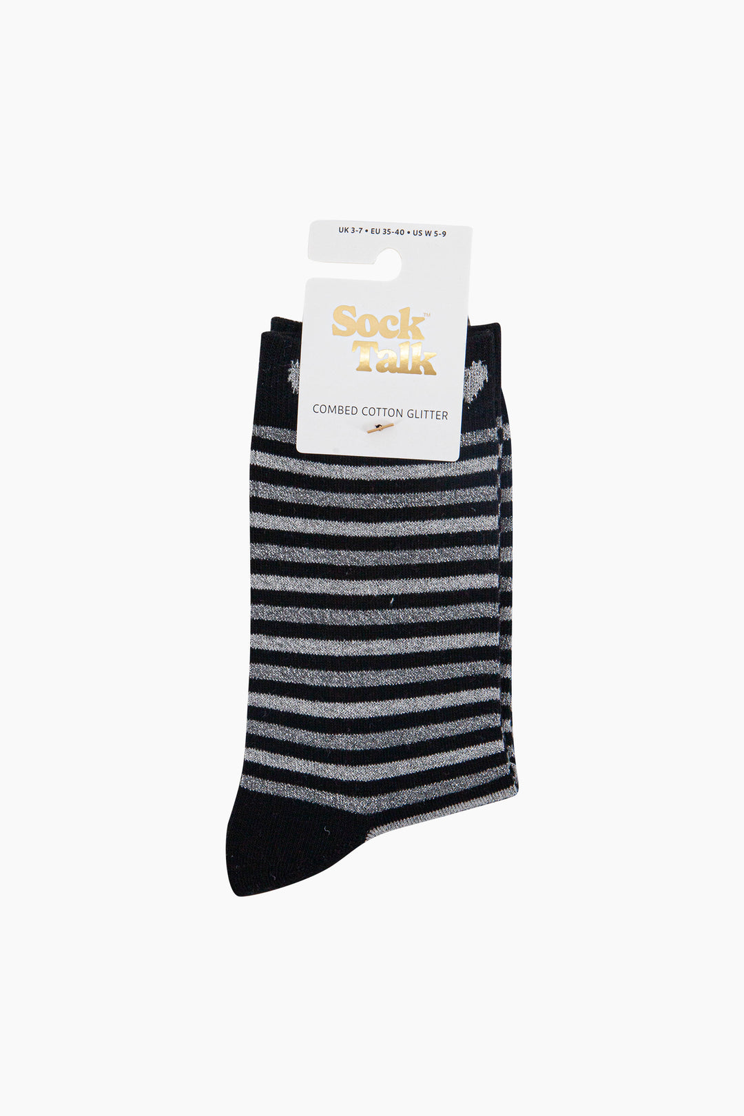 Stripes-Hearts-Combed-Cotton-Glitter-Socks-in-Black-Grey-Marl-In-Packaging