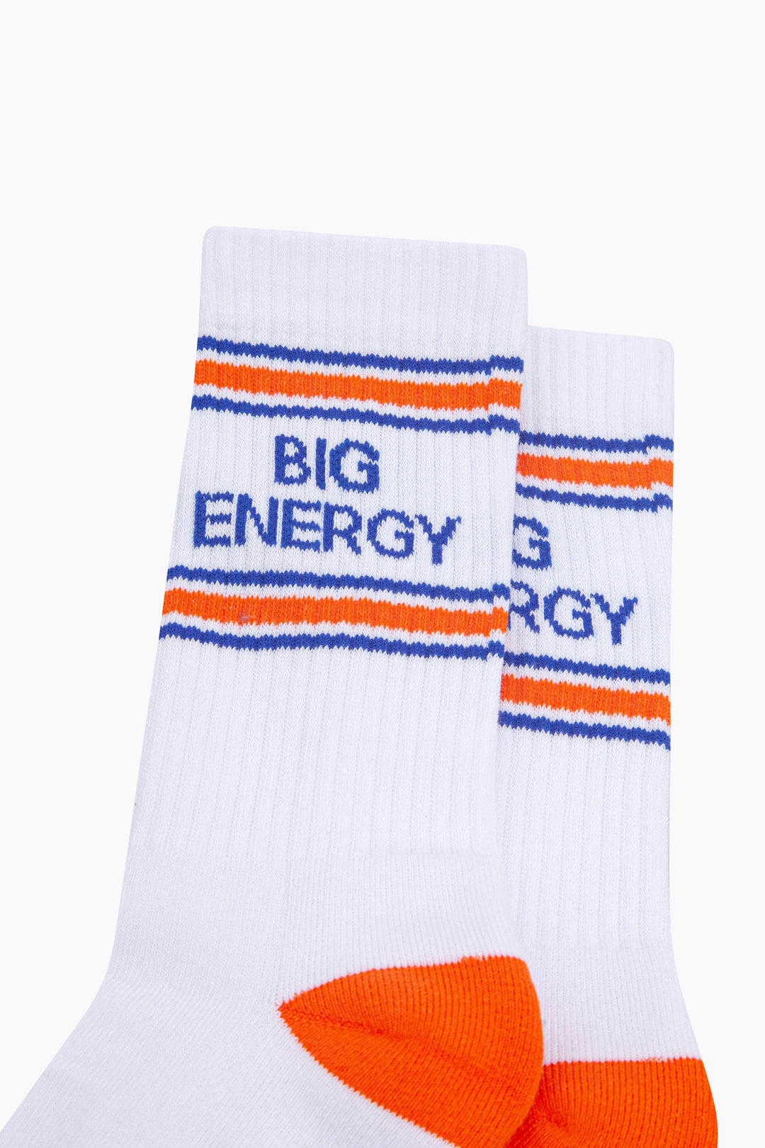Big-Energy-Organic-Cotton-Sports-Socks-in-White/Orange-Close-Up
