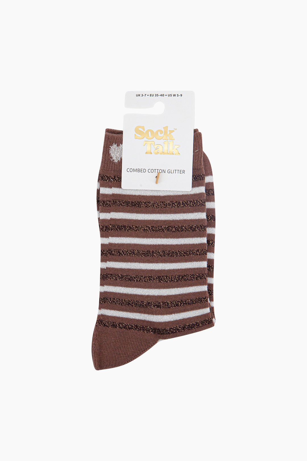 Stripes-Hearts-Combed-Cotton-Glitter-Socks-in-Chocolate-Beige-In-Packaging