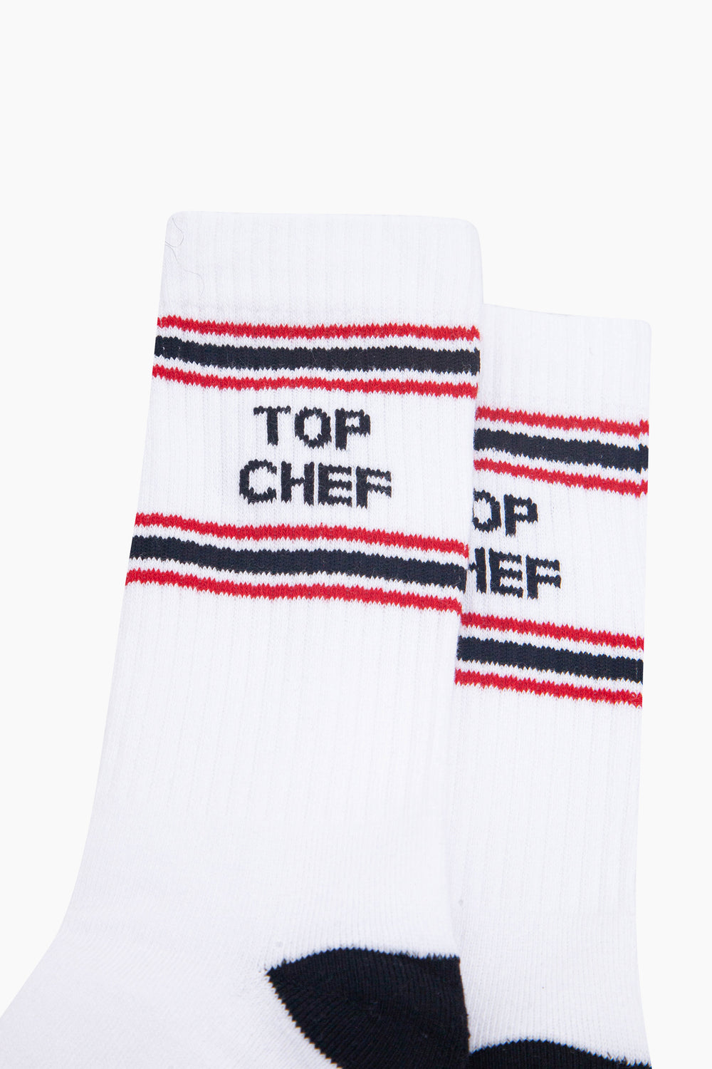Top-Chef-Organic-Cotton-Sports-Socks-in-White/Black-Close-Up