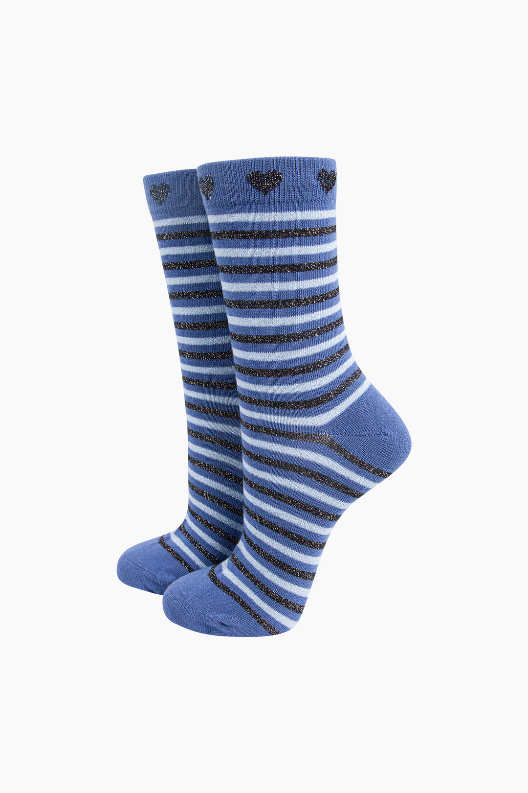 Stripes-Hearts-Combed-Cotton-Glitter-Socks-in-Blue-Navy-Mannequin