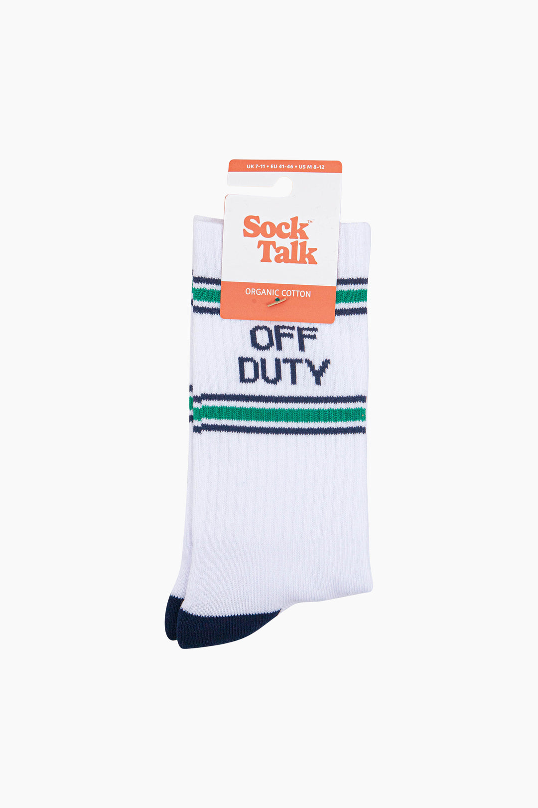 Off-Duty-Organic-Cotton-Sports-Socks-in-White/Navy-Blue-In-Packaging