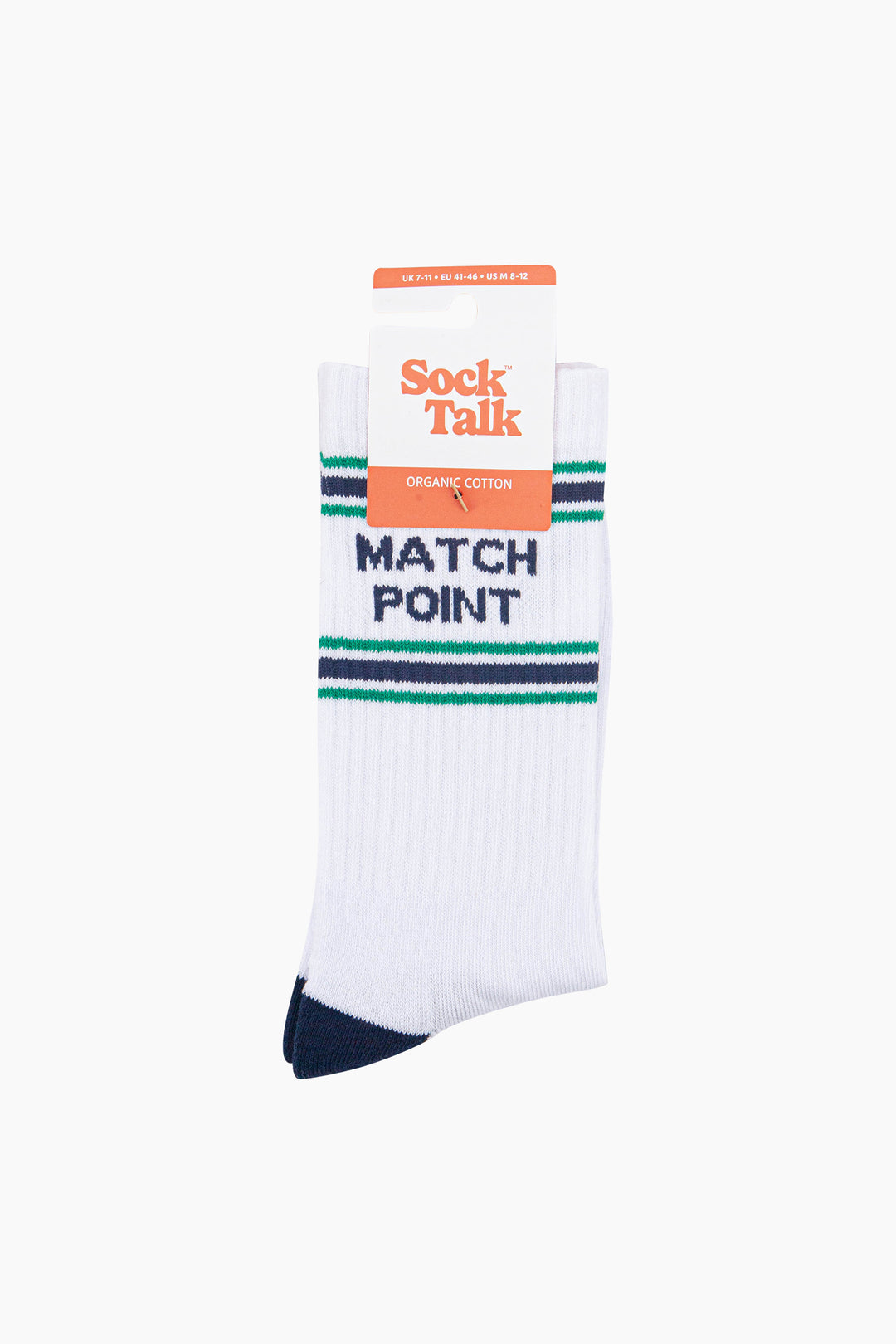 Match-Point-Organic-Cotton-Sports-Socks-in-White/Navy-Blue-In-Packaging