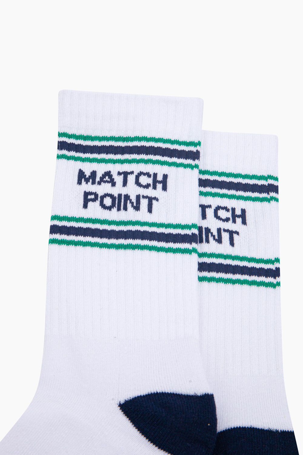 Match-Point-Organic-Cotton-Sports-Socks-in-White/Navy-Blue-Close-Up
