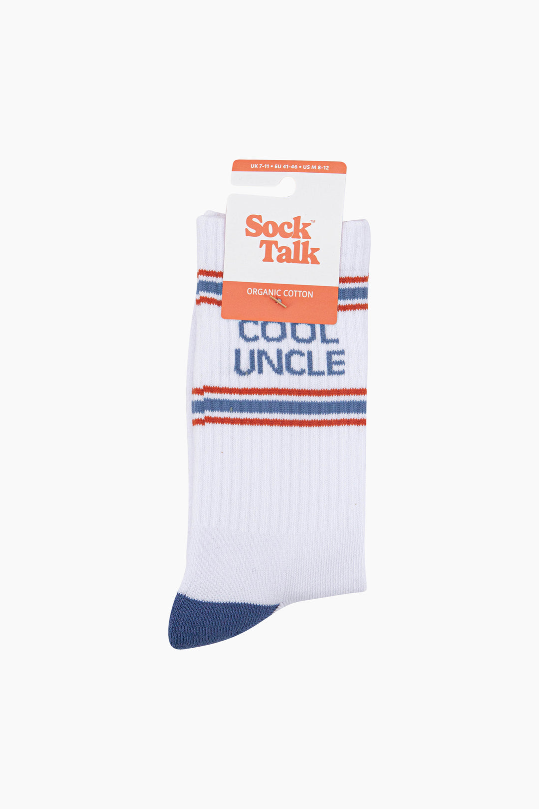 Cool-Uncle-Organic-Cotton-Sports-Socks-in-White/Denim-Blue-In-Packaging