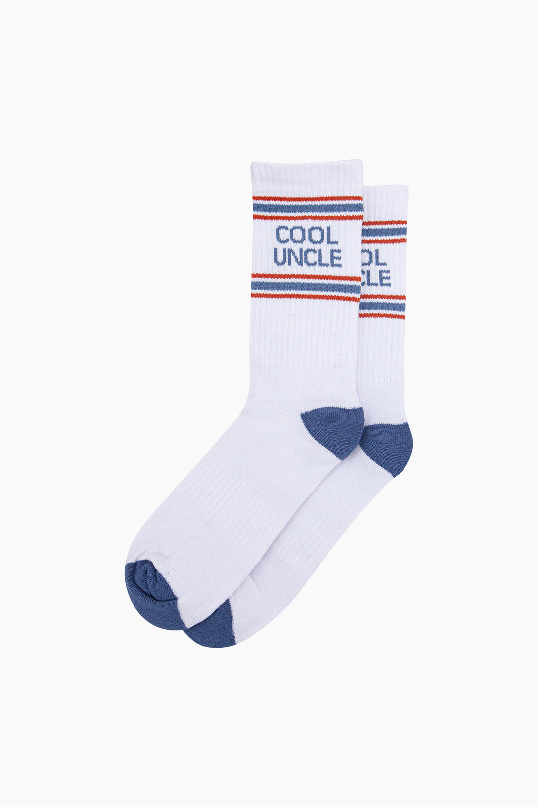 Cool-Uncle-Organic-Cotton-Sports-Socks-in-White/Denim-Blue-Laid-Flat