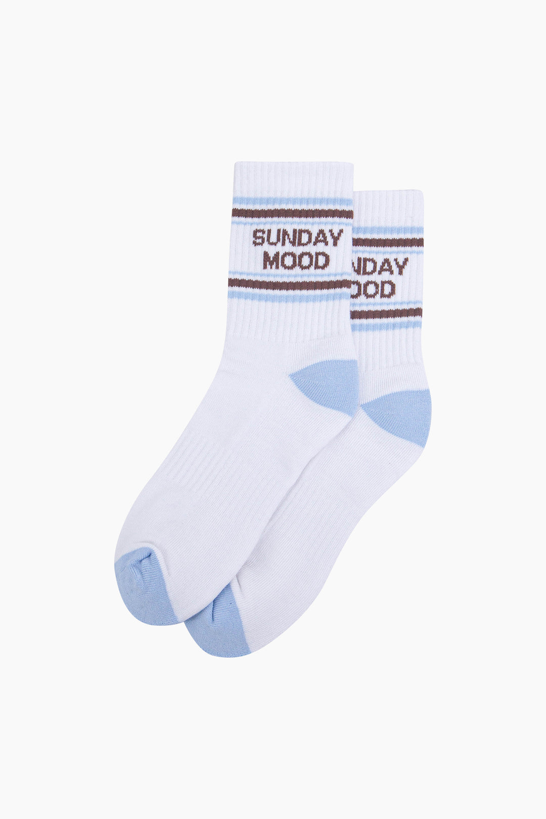 Sunday-Mood-Organic-Cotton-Sports-Socks-in-White/Icy-Blue-Laid-Flat