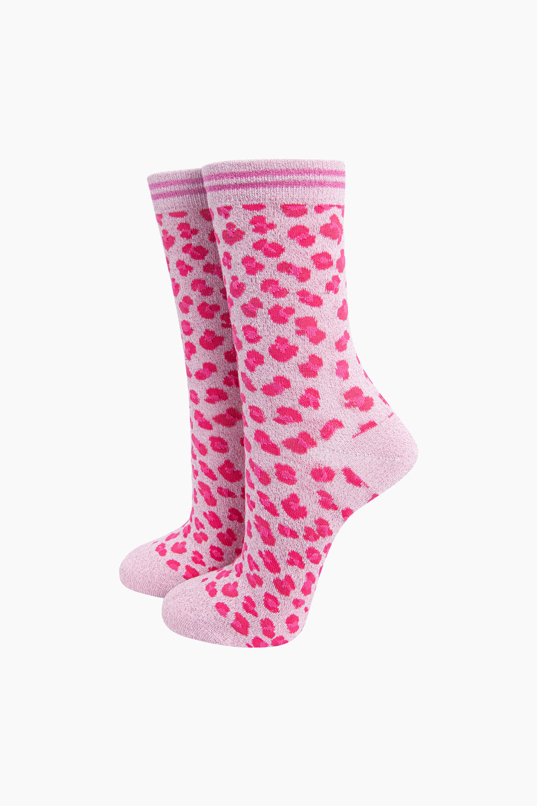 Leopard-Print-Combed-Cotton-Glitter-Socks-in-Pink-Mannequin