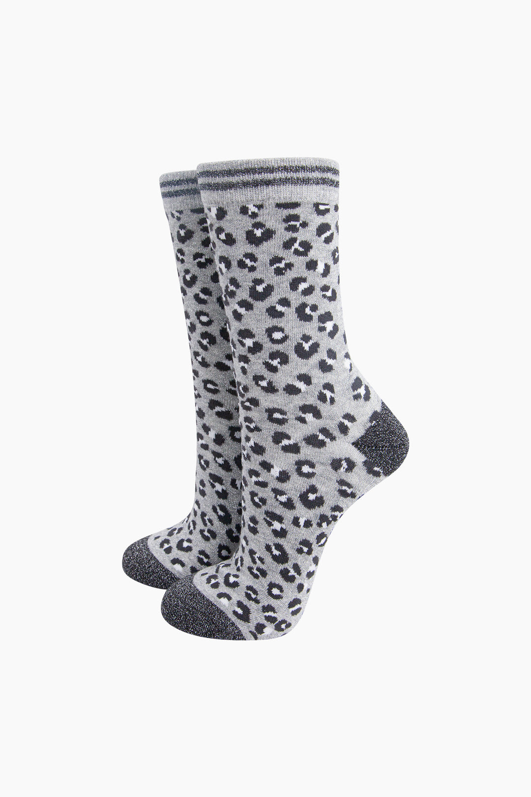 Leopard-Print-Combed-Cotton-Glitter-Socks-in-Grey-Mannequin