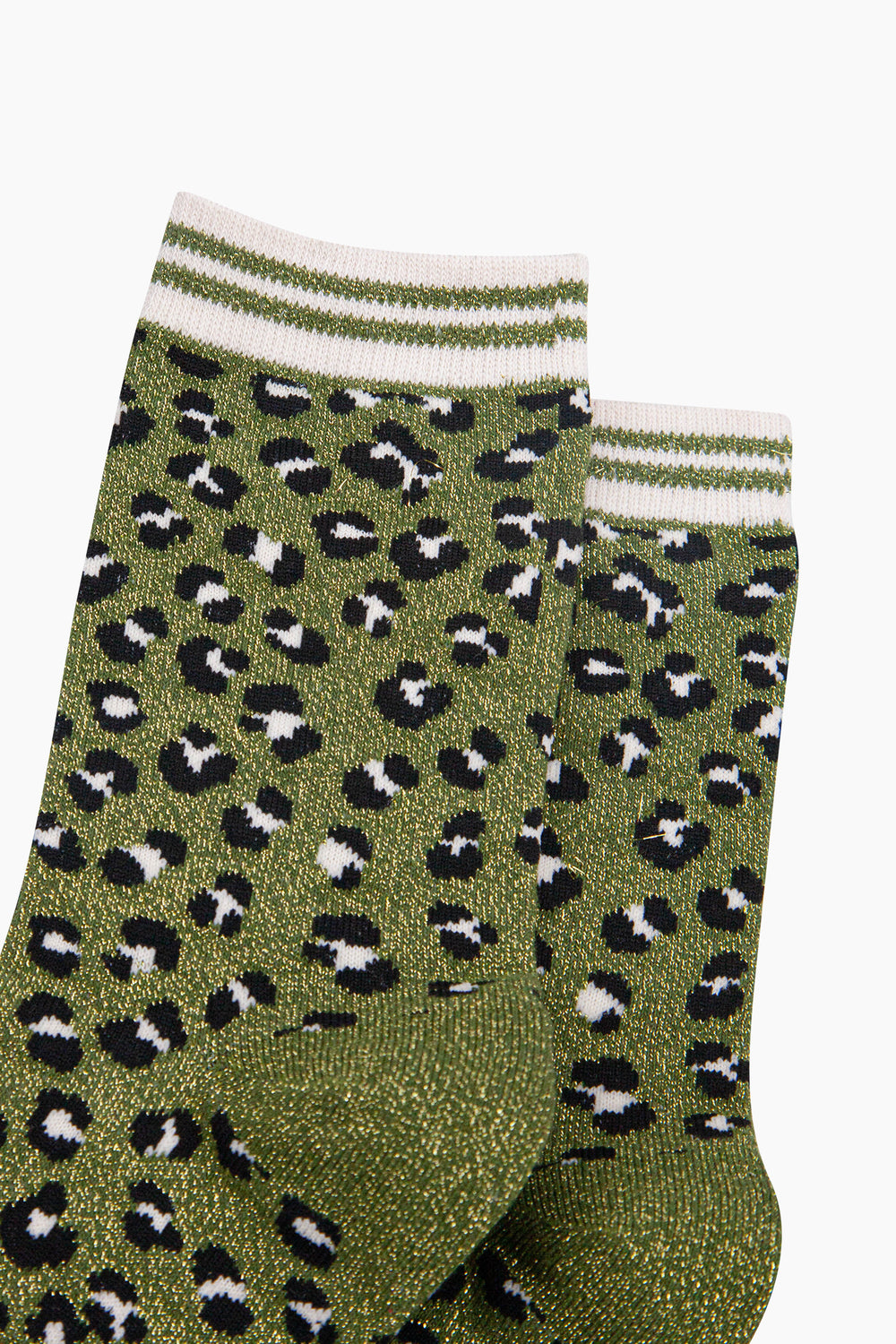 Leopard-Print-Combed-Cotton-Glitter-Socks-in-Khaki-Black-Closeup