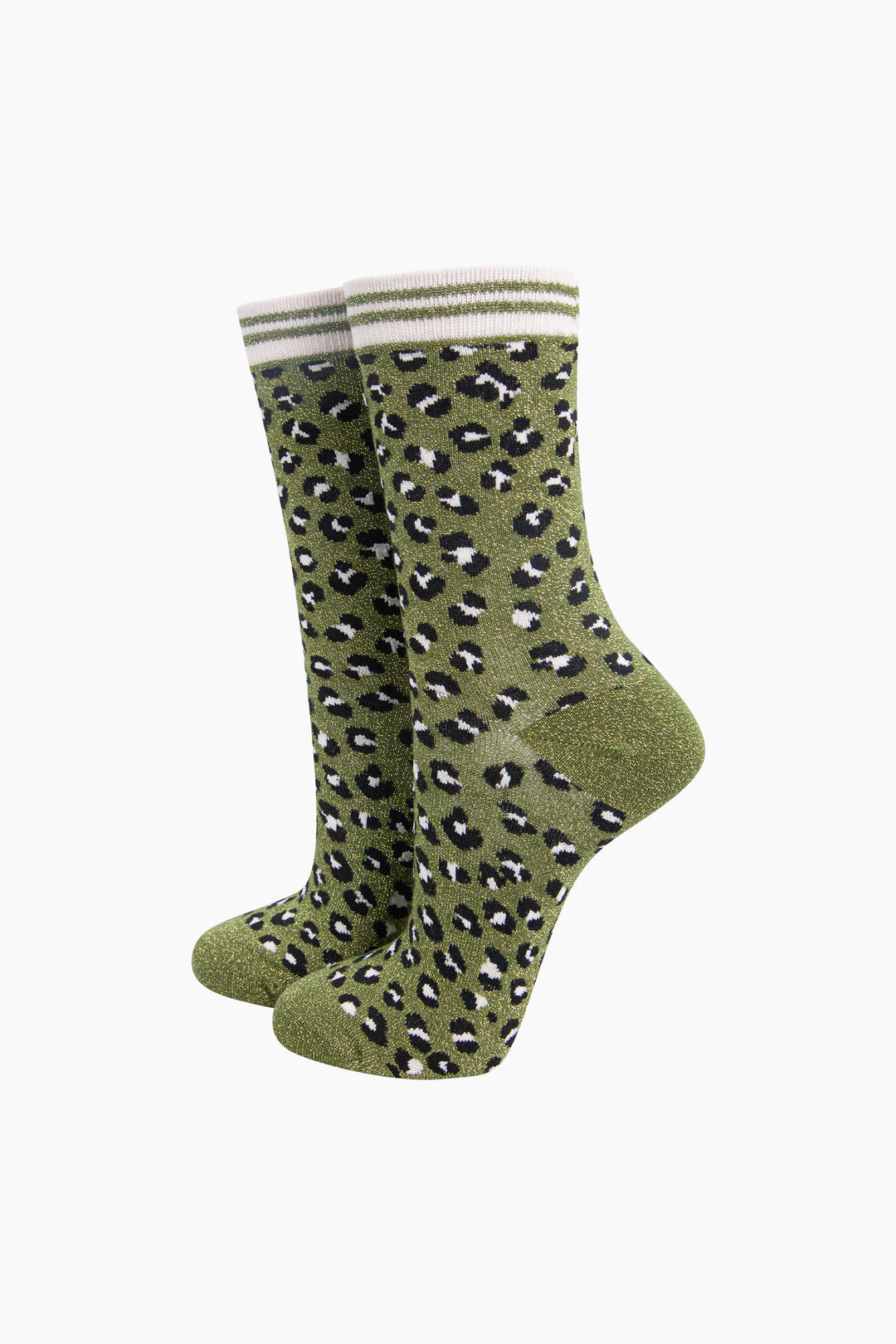Leopard-Print-Combed-Cotton-Glitter-Socks-in-Khaki-Black-Mannequin