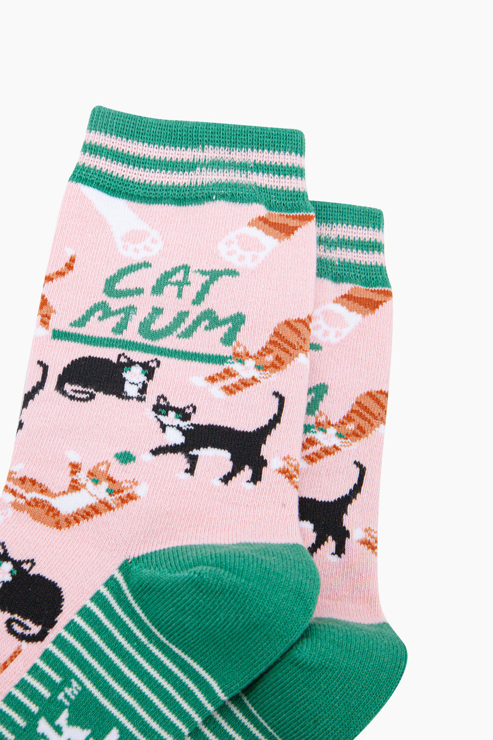 Cat-Mum-Combed-Cotton-Socks-in-Pink-Closeup