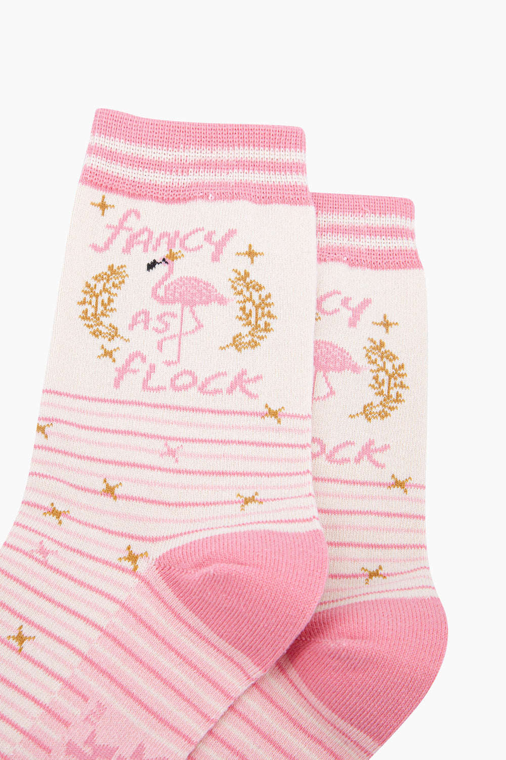 Fancy-As-Flock-Flamingo-Combed-Cotton-Socks-in-Pink-Closeup