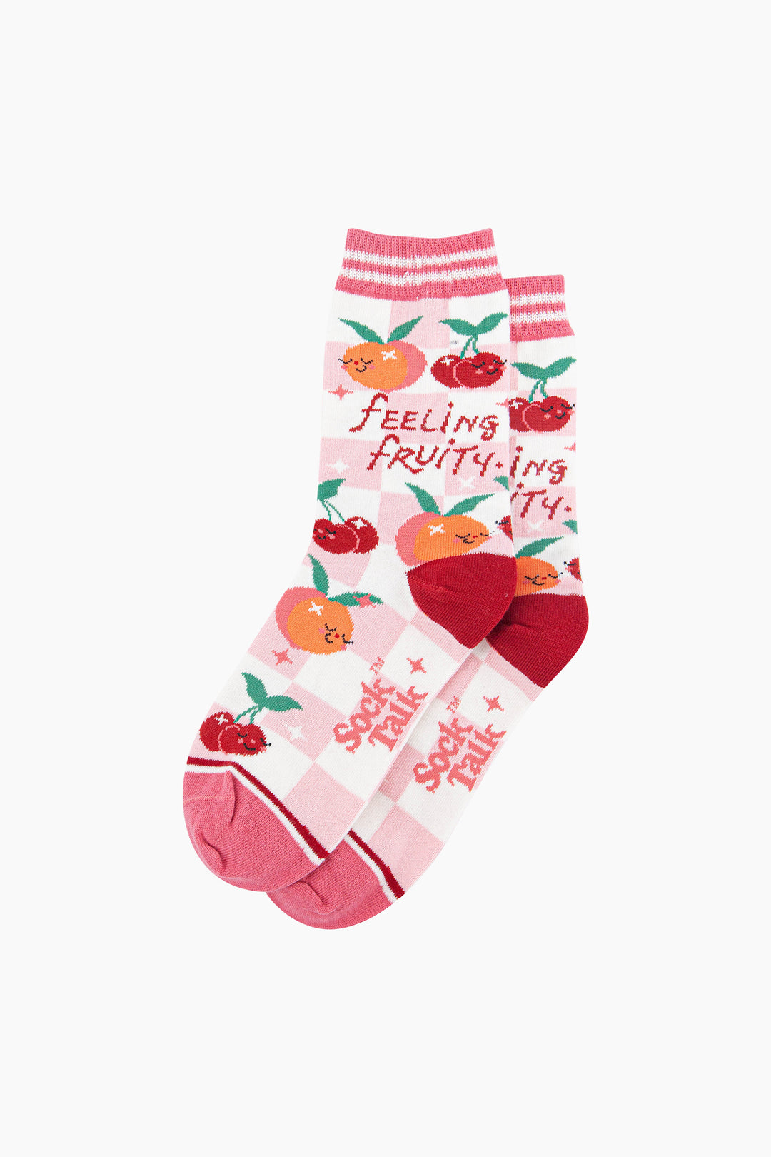 Feeling-Fruity-Combed-Cotton-Socks-in-Cream-Lying-Flat