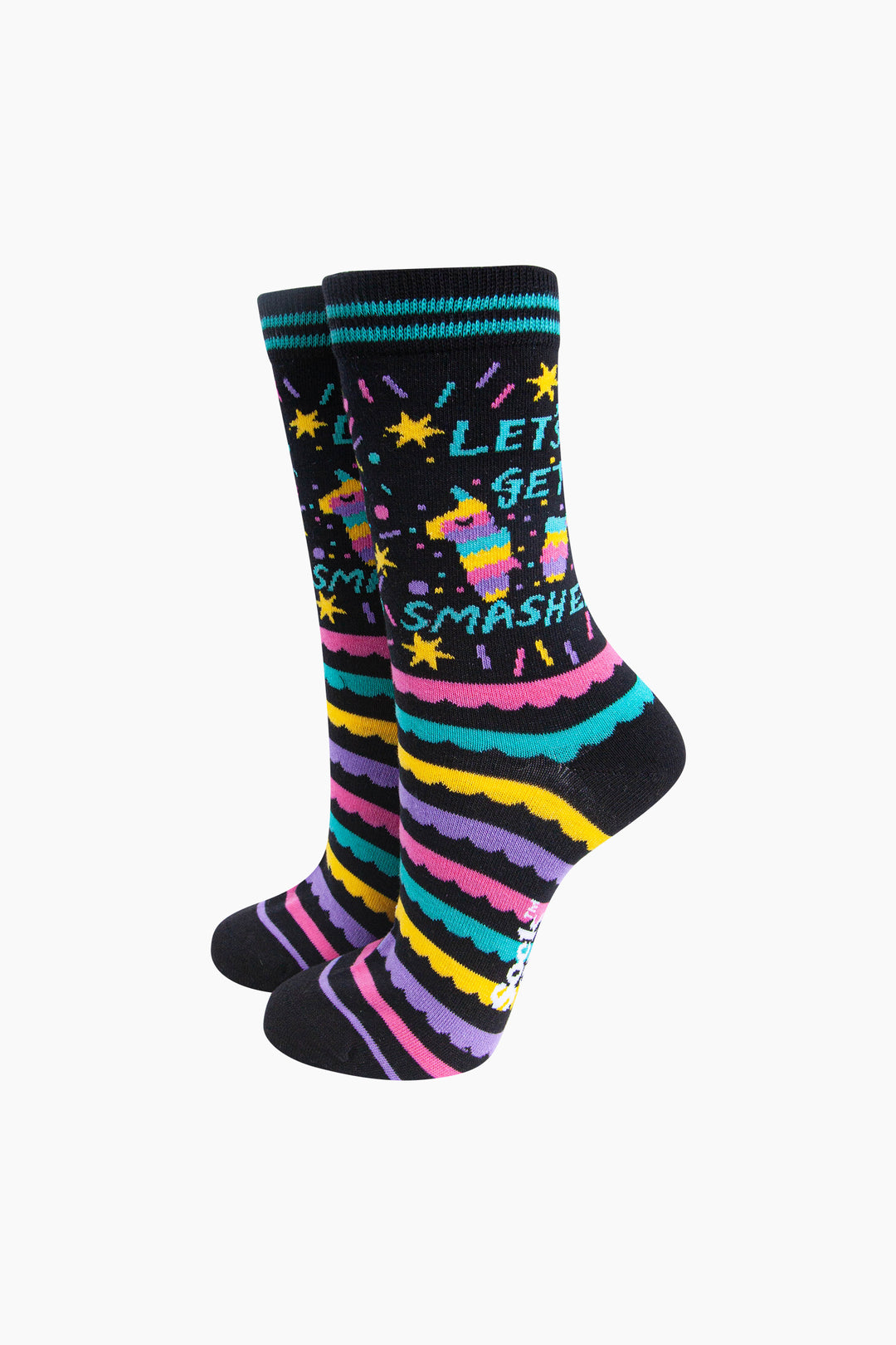 Pinata-Get-Smashed-Combed-Cotton-Socks-in-Black-Mannequin