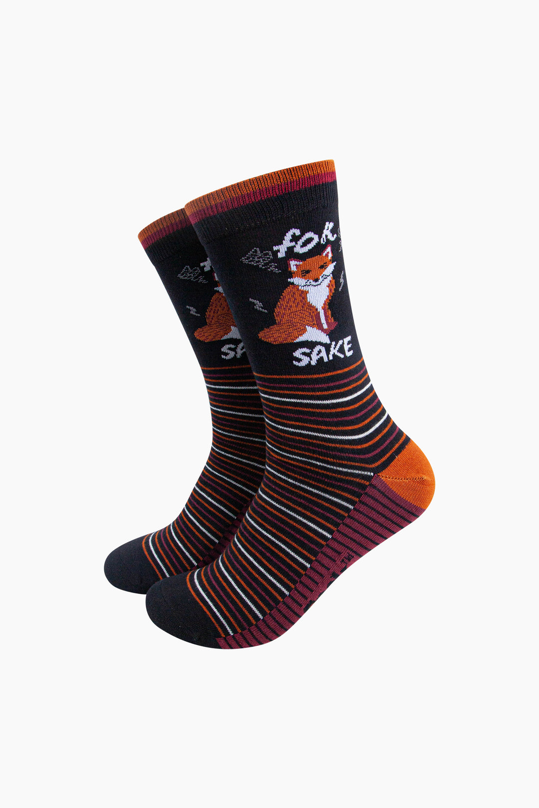 For-Fox-Sake-Combed-Cotton-Novelty-Socks-in-Black-Mannequin