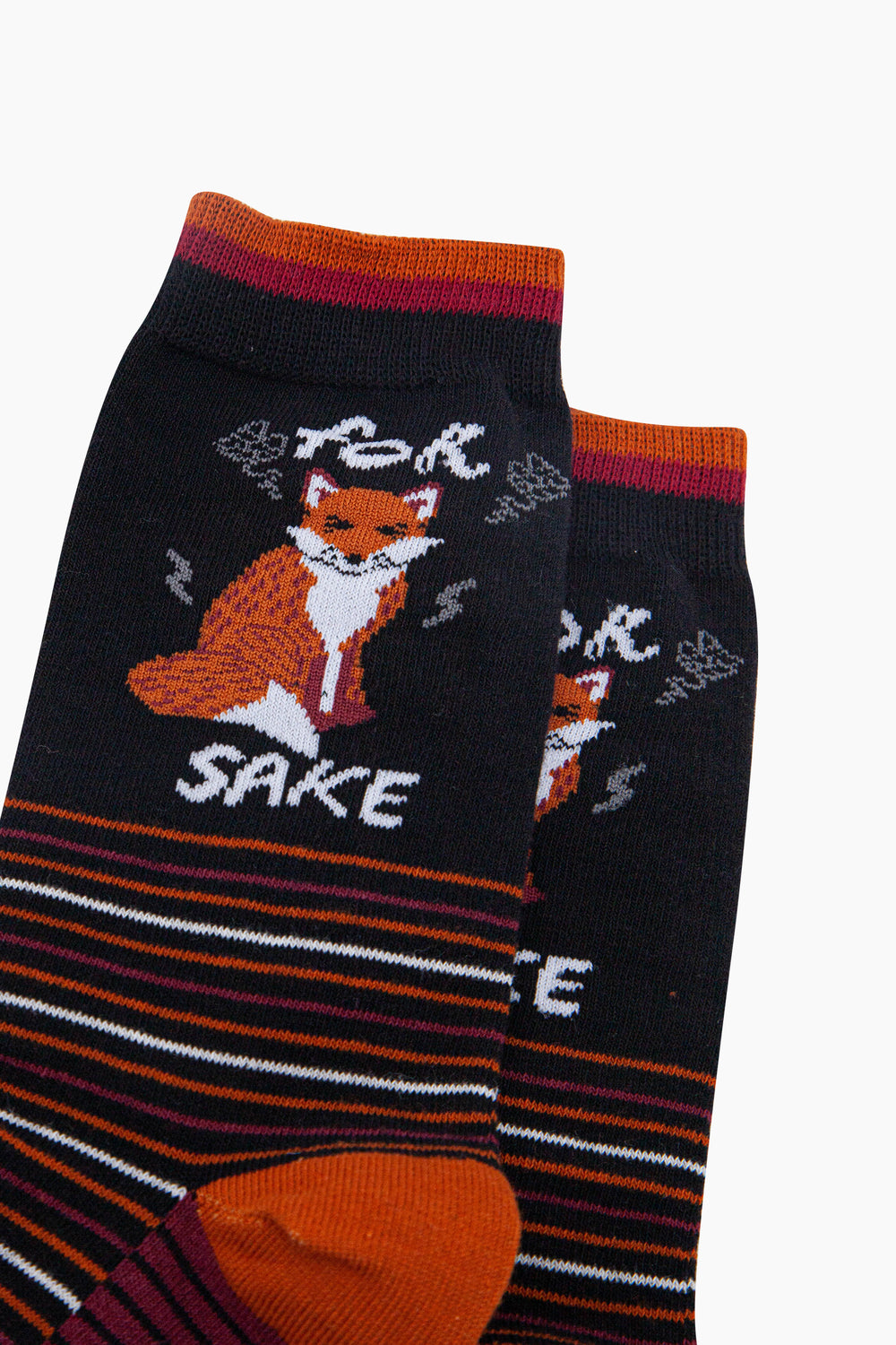 For-Fox-Sake-Combed-Cotton-Novelty-Socks-in-Black-Closeup