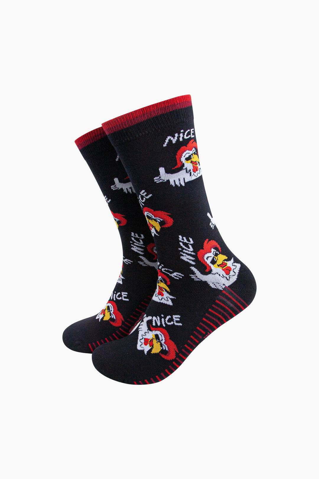 Nice-Cock-Combed-Cotton-Novelty-Socks-in-Black-Mannequin