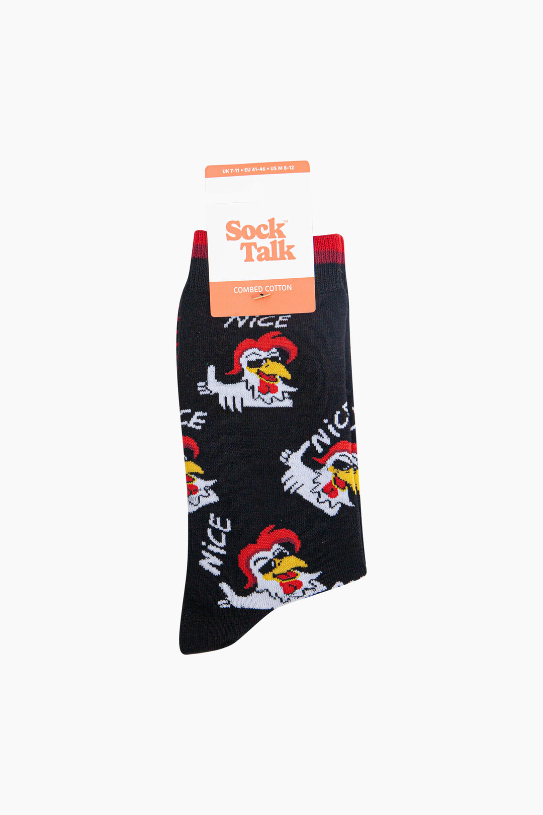 Nice-Cock-Combed-Cotton-Novelty-Socks-in-Black-In-Packaging