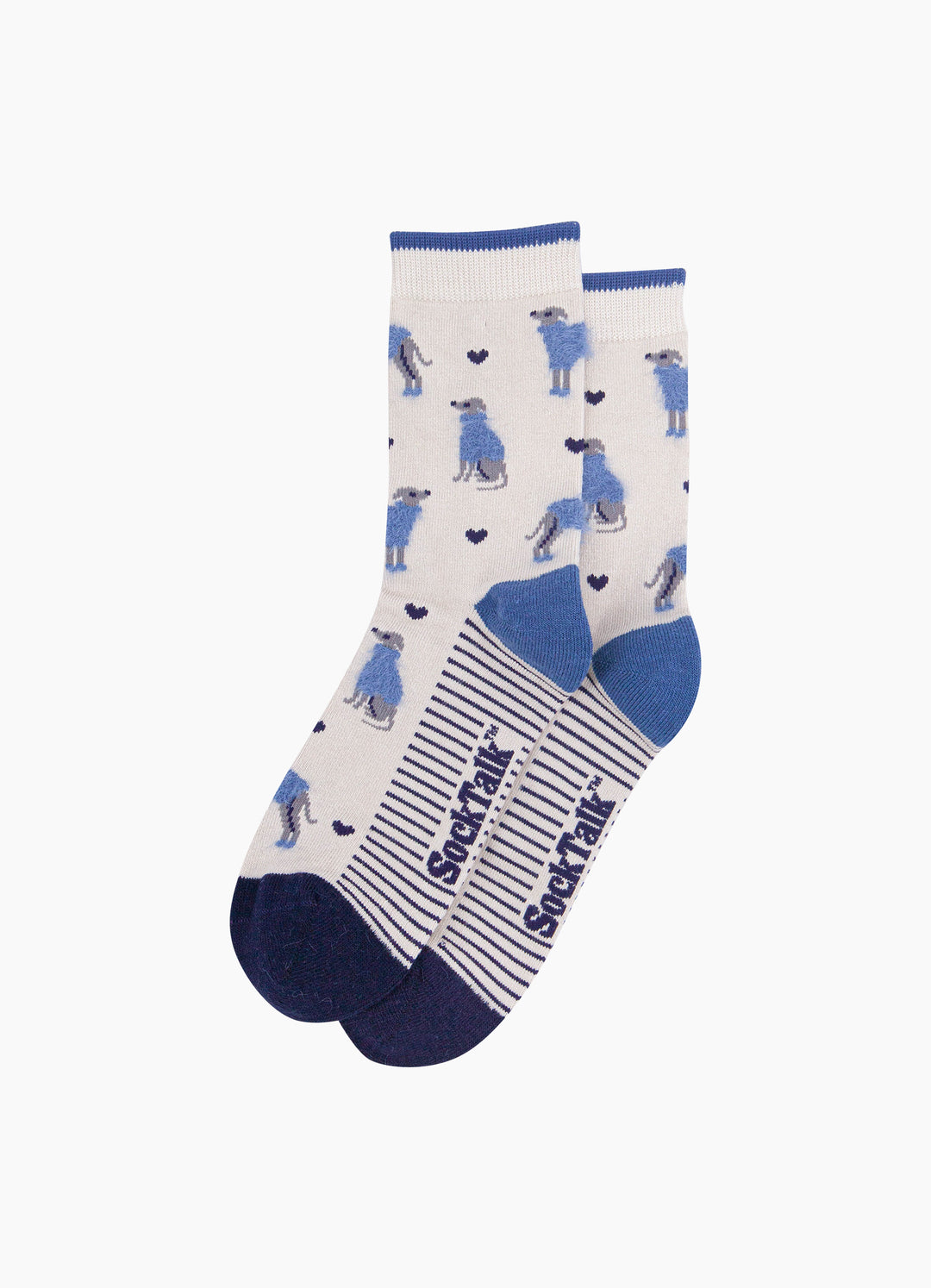 Greyhound-Bamboo-Fluffy-Socks-in-Cream-Laid-Flat
