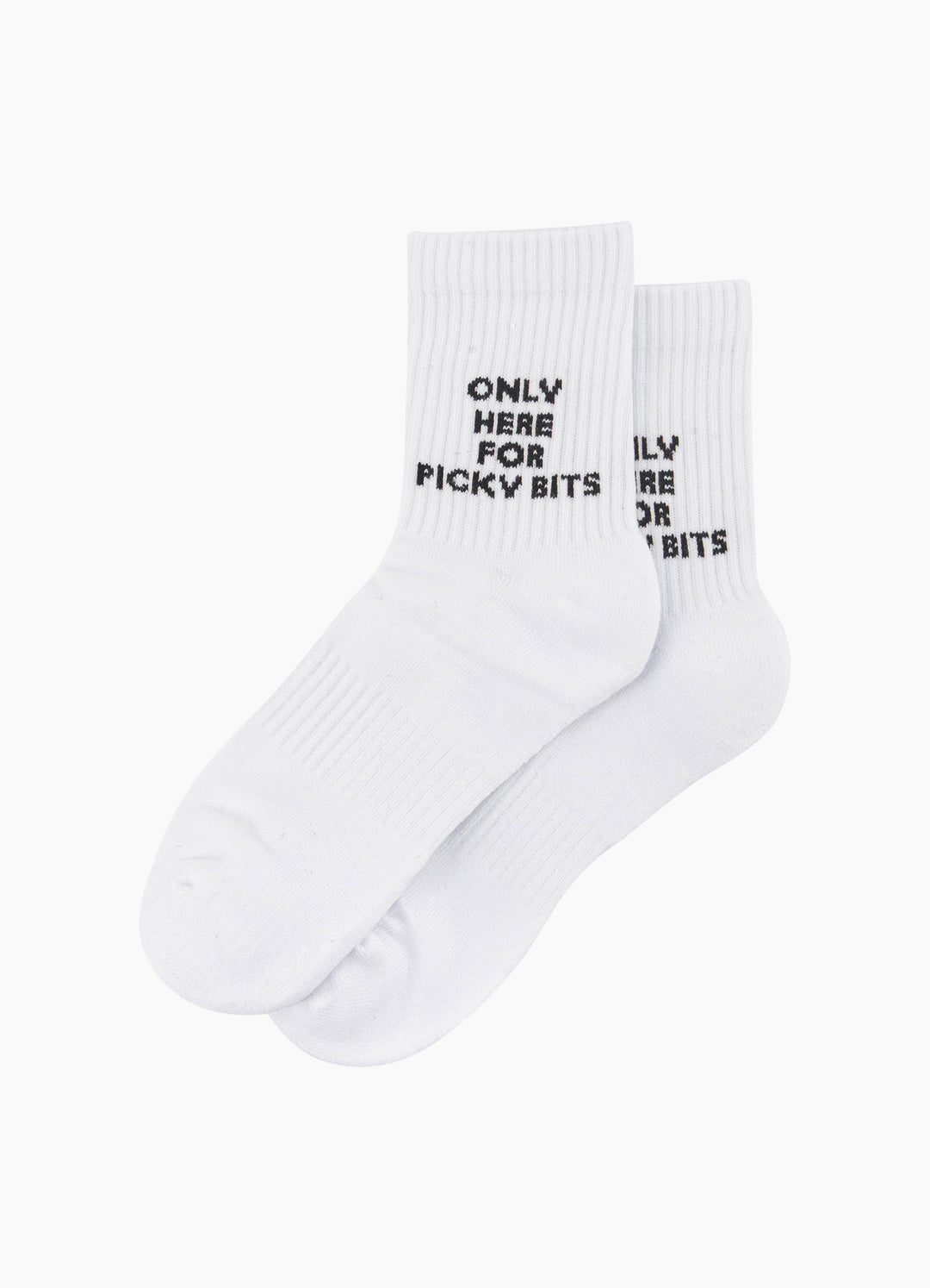 Only-Here-For-Picky-Bits-Organic-Cotton-Sports-Socks-in-White-Laid-Flat