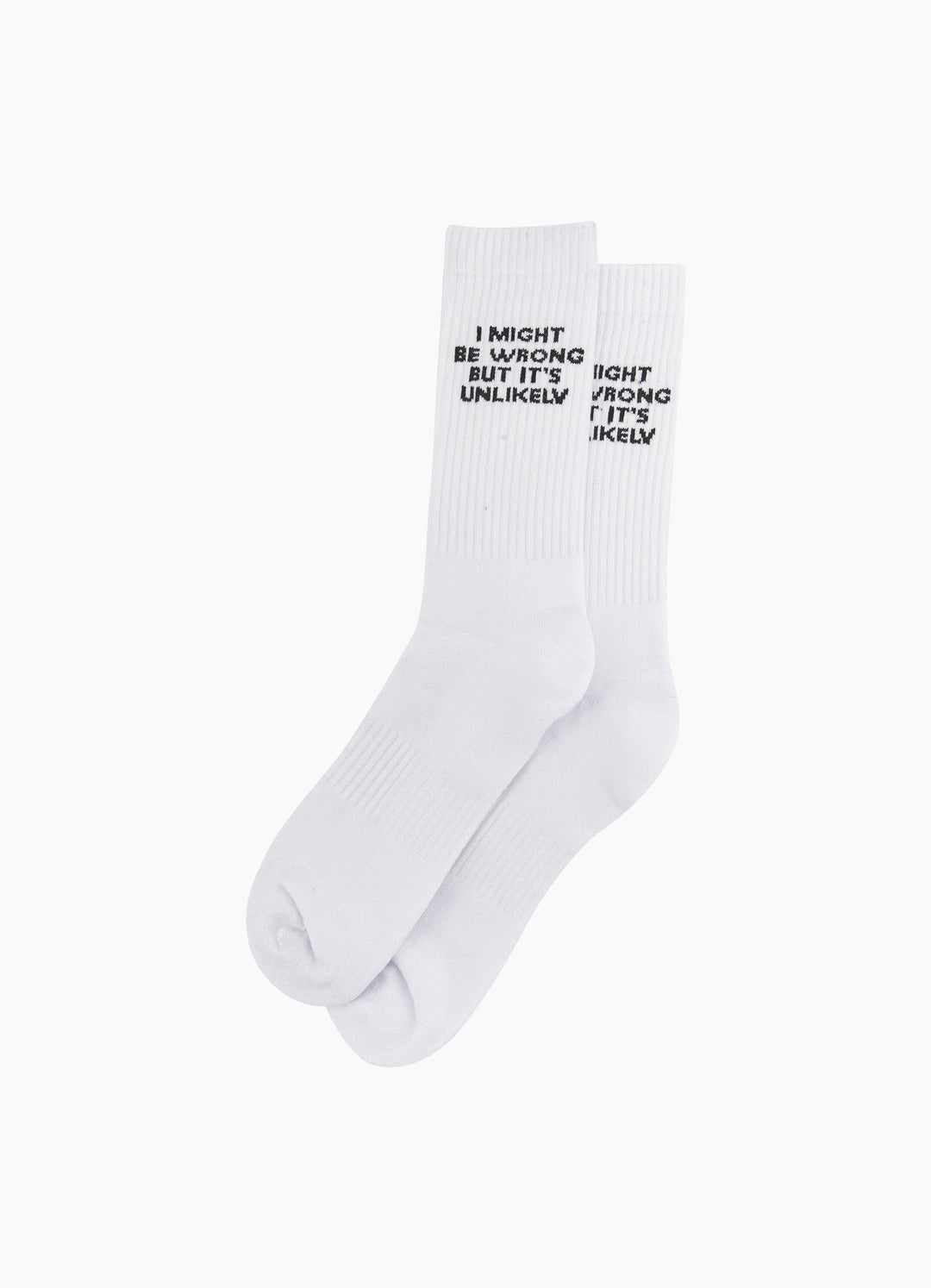 I-Might-Be-Wrong-But-It's-Unlikely-Organic-Cotton-Sports-Socks-in-White-Laid-Flat