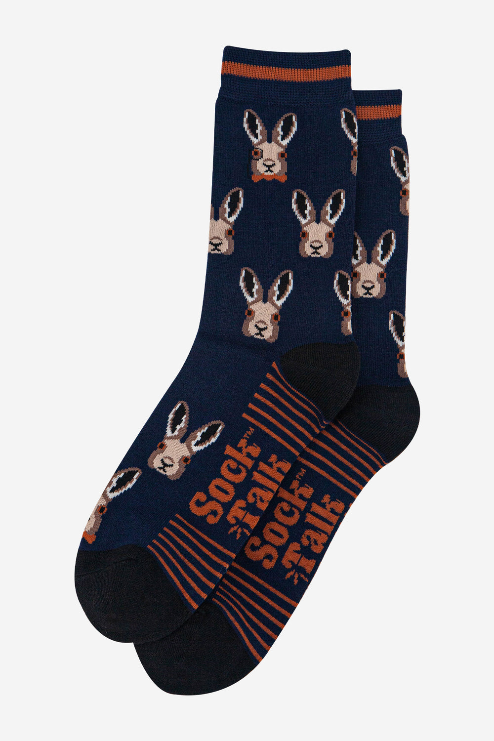 mens-bamboo-socks-navy-blue-black-dapper-hare-laying-flat