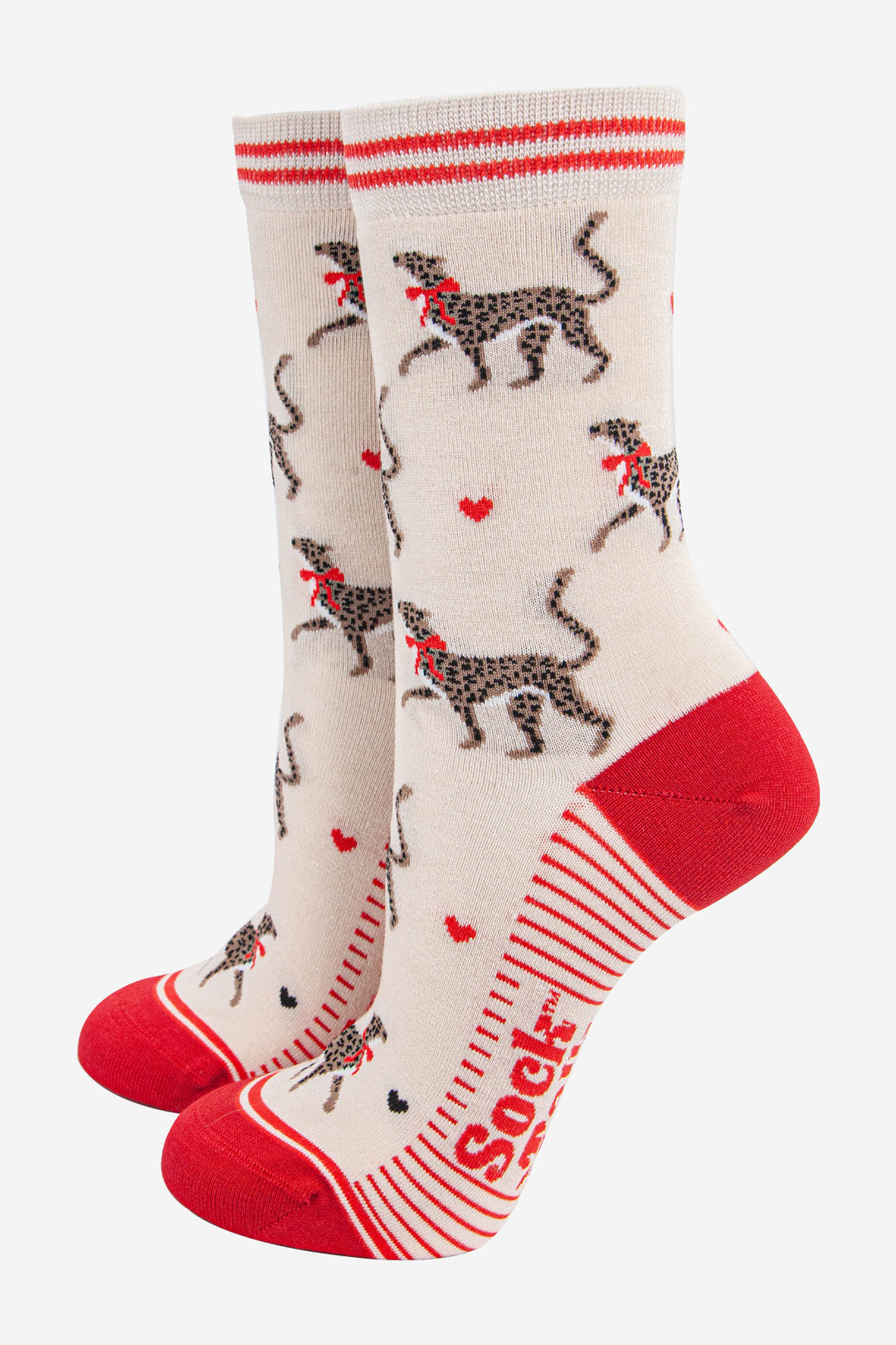 womens-bamboo-socks-cream-red-winter-cheetah-love-hearts